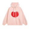 Cartoon Tomato Print Hoodie